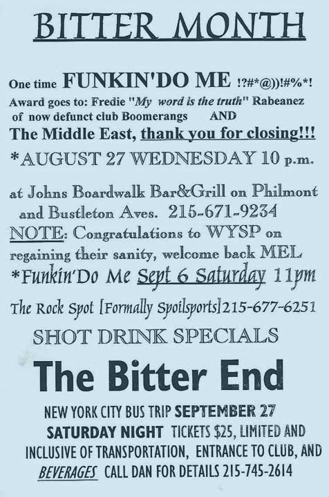 Early Concert Flyer for Funkin Do Me