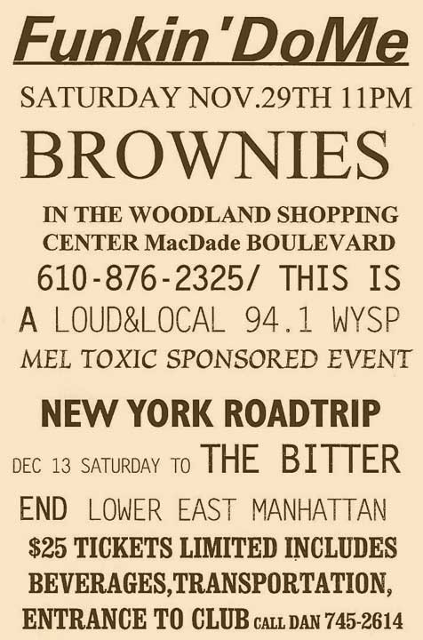 Early Concert Flyer for Funkin Do Me